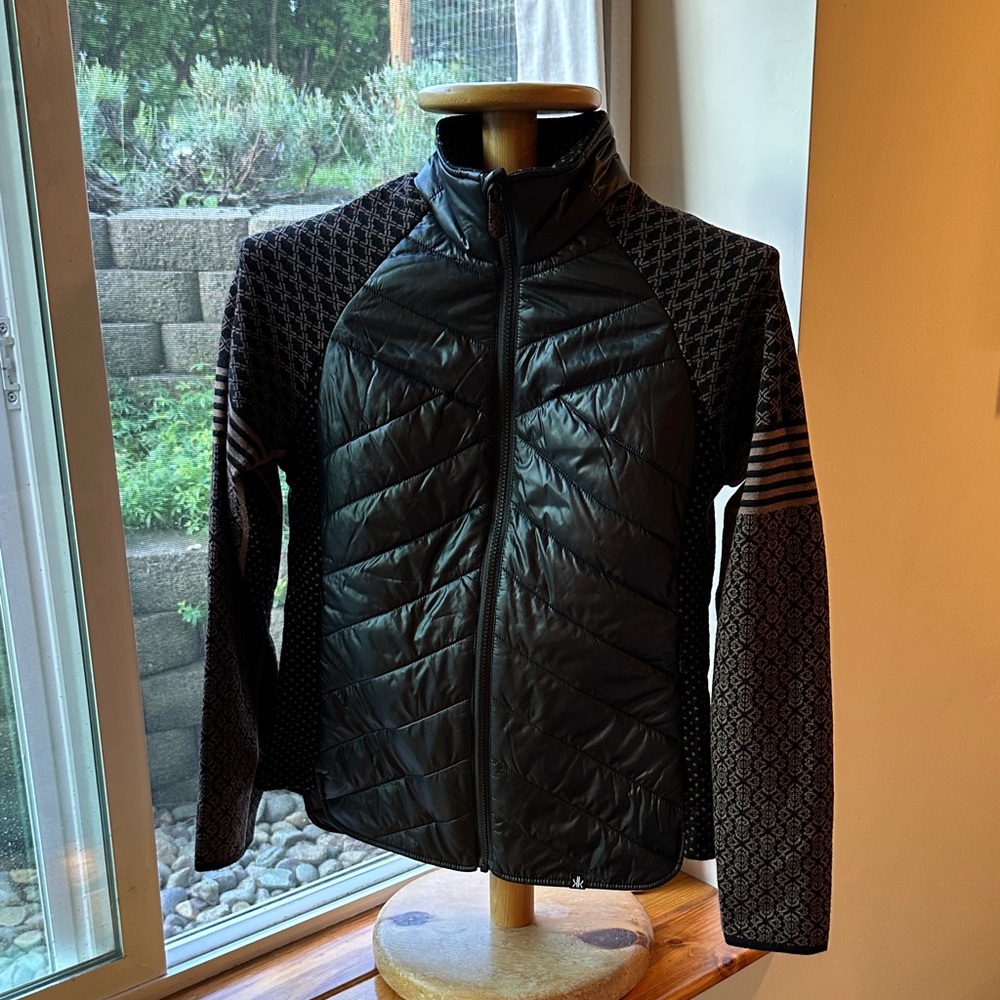 Krimson Klover Black and Gray Quilted Puffer Jacket